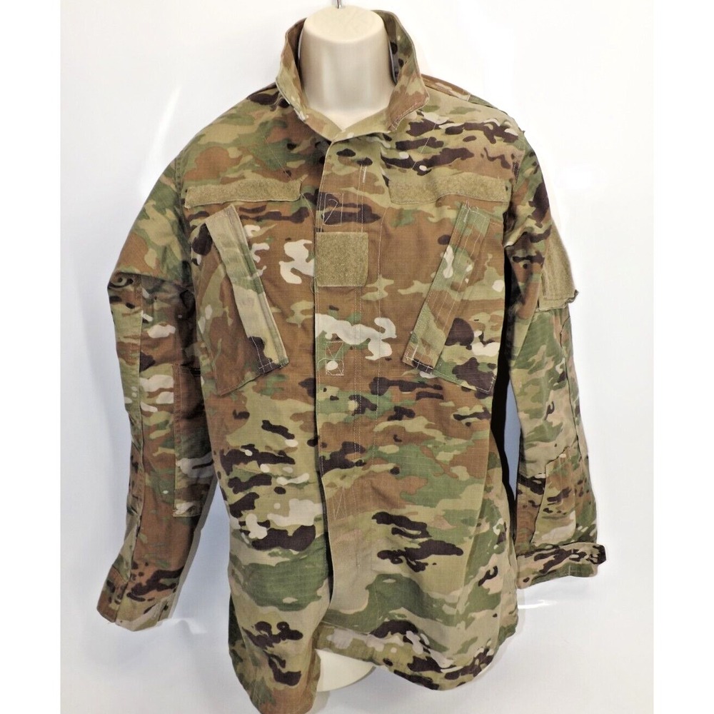 Army 🪖Combat Uniform ACU OCP Multicam Full Zip Coat : FEMALE size: 33 Long